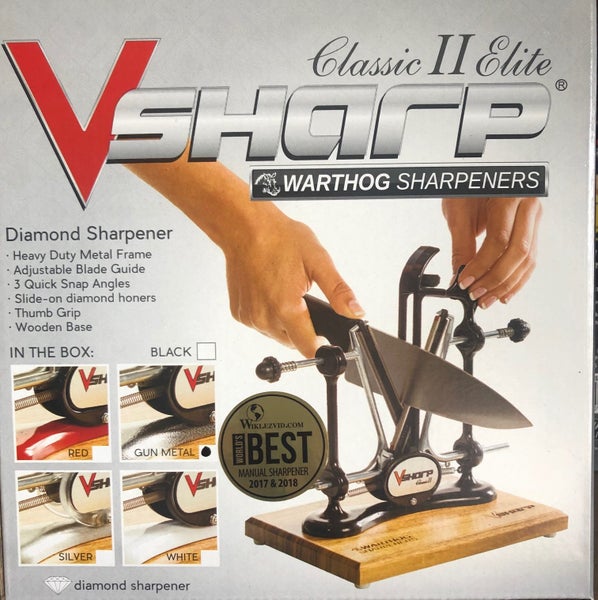 Elite A4 Knife Sharpener (wooden base)