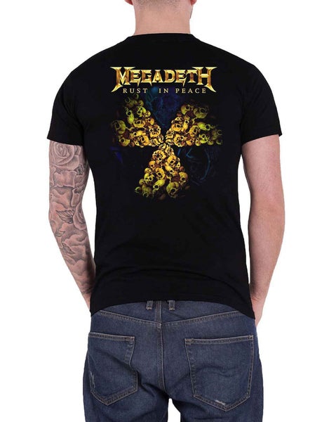 Megadeth T Shirt Rust In Peace 30th Anniversary Band Logo new Official Black Carousel 2