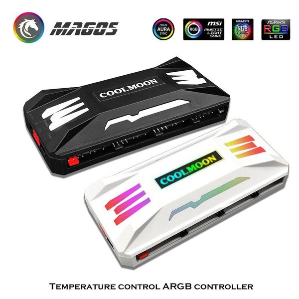 ARGB FAN COOLMOON MAGICMOON X PC 120mm Fan,12cm Cooling RGB Fan BLACK Carousel 1