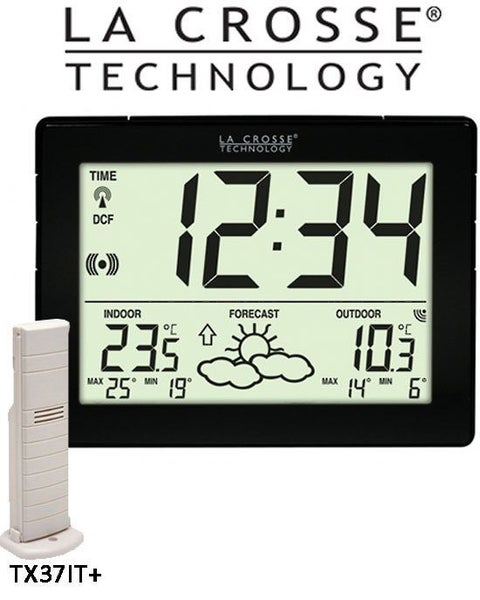WS9180IT La Crosse Compact Wall Clock Weather Station Carousel 1