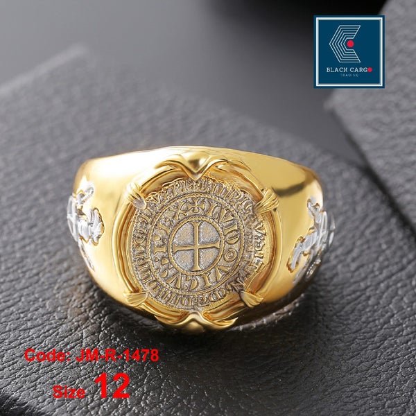 NEW new Men's Ring Gold Crusader Knight Sword Ring Jewellery *Sale NOW* Carousel 2