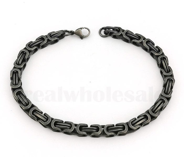 Stainless Steel Bracelet __ Black Bracelete Carousel 1