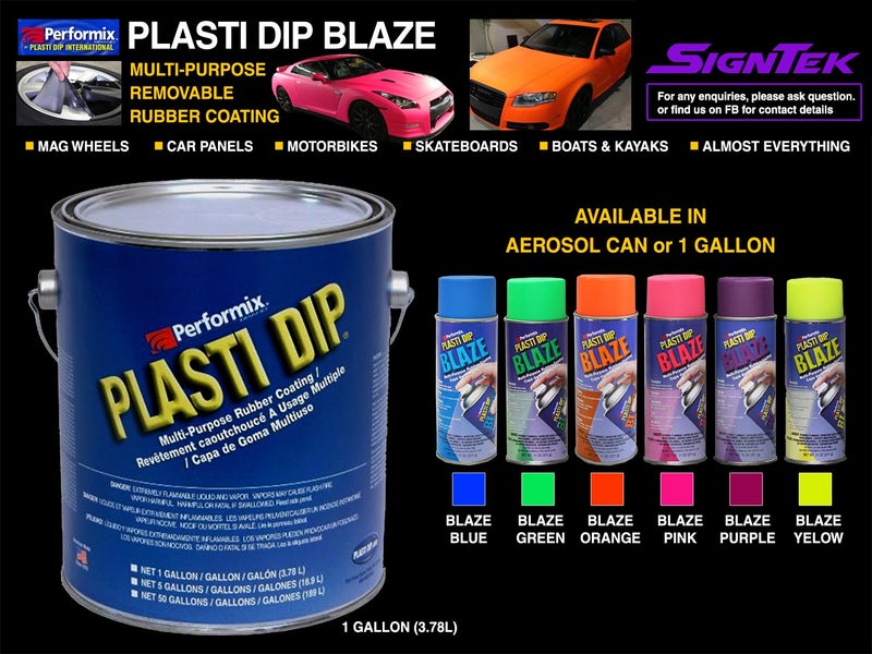 Plasti Dip Spray, 1 Gallon Can, Standard Colors