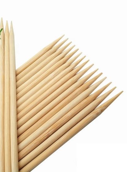 Thick Bamboo Skewers 35cm x 5mm / BBQ Skewers Carousel 4