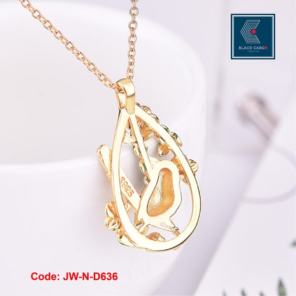 Brand New Bird Epoxy Flower Silver Necklace Creative Jewellery*Hot SALE Carousel 2