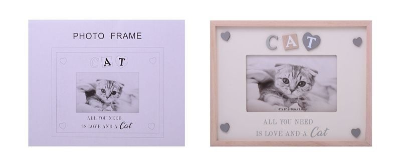 Photo Frame - Sentiments Cat 15cm (Set of 2) Carousel 1
