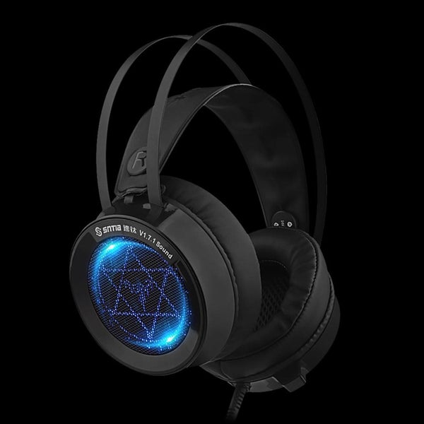 V1 7.1 Computer Laptop Gaming Headphone Luminous Metal Gaming Headset Carousel 2