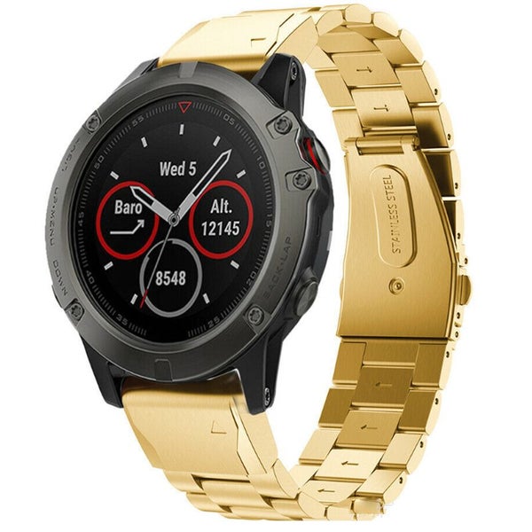 Garmin Fenix 6S Pro Solar Stainless Steel Strap Carousel 1