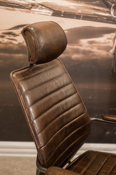 Urbano Interiors- Birmingham Vintage Leather Study Chair Carousel 6