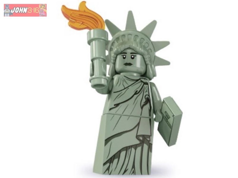 AWESOME LEGO COLLECTIBLE MINIFIGURE- SERIES 6 LADY LIBERTY (NEW) Carousel 1