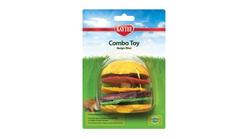 KAYTEE Combo Toy Crispy & Wood Hamburger Rabbits & Guinea Pigs Toy Carousel 1