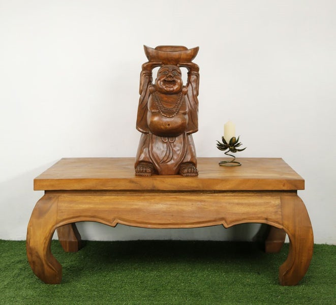 Large Ornate Wooden Opium Table Carousel 2