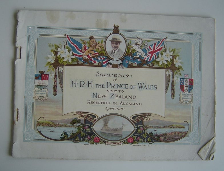 Souvenir of HRH Prince of Wales Visit to NZ April 1920 Photo and Booklet Carousel 2