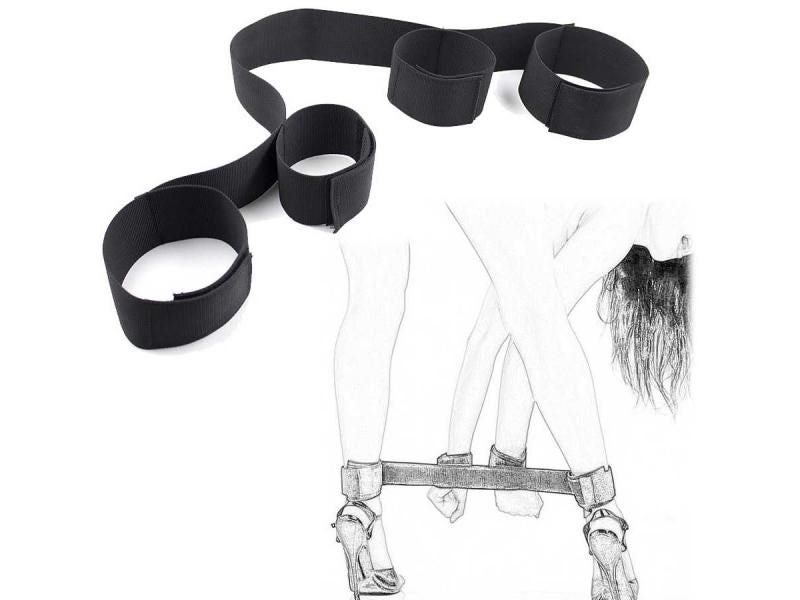 Fantasy Bondage Boutique Wrist And Ankle Spreader Bar BDSM Extreme Expandable Carousel 1