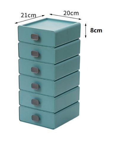 Colorful modular stackable desktop storage drawer office desk organizer Carousel 2