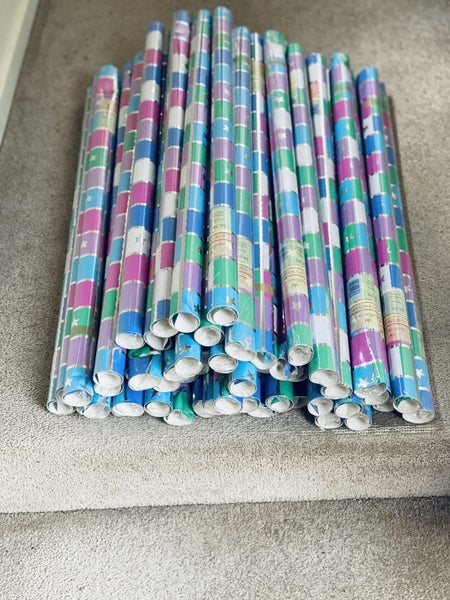 BULK BUY “HALLMARK” FOIL WRAPPING PAPER, 50 plus ROLLS Carousel 2