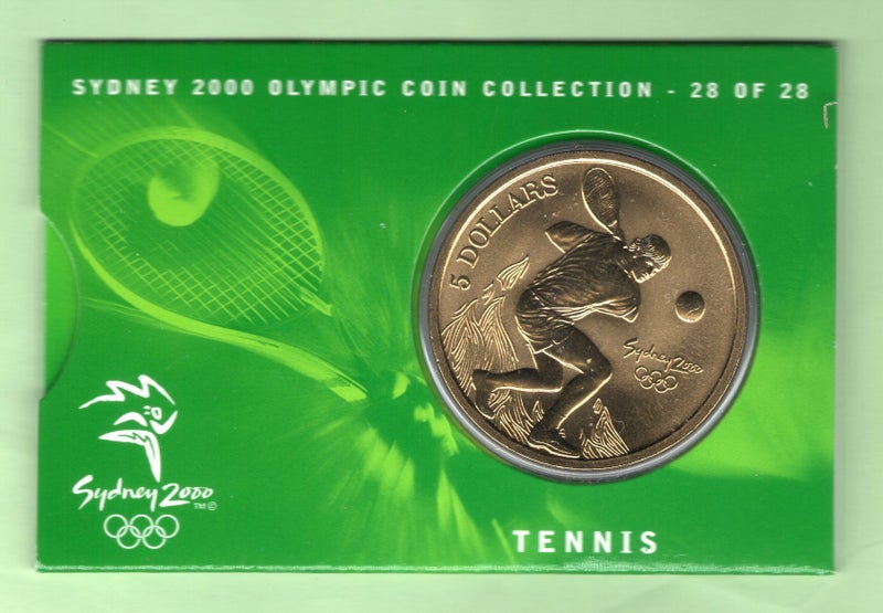 Australia - 2000 Sydney Olympic Games $5 28/28 - Tennis - UNC in folder Carousel 1