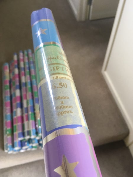 BULK BUY “HALLMARK” FOIL WRAPPING PAPER, 50 plus ROLLS Carousel 1