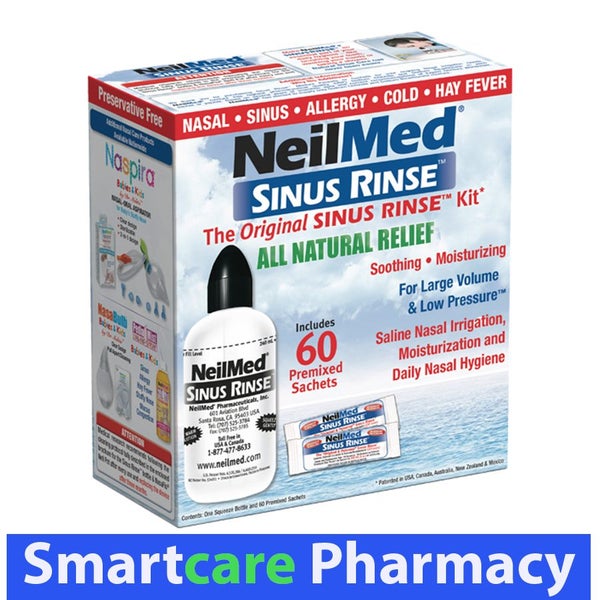 NeilMed Sinus Rinse Kit - 240ml Bottle and 60 Sachets Carousel 1