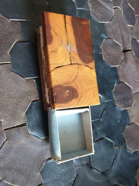 Unusal Vintage Wooden Matchbox Carousel 1
