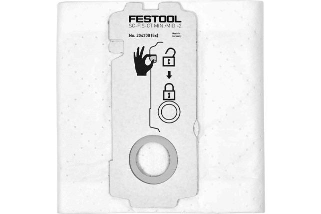 Genuine Festool SELFCLEAN Filter Bag SC-FIS-CT MINI/MIDI-2/5/CT15 Carousel 1