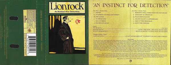 LIONROCK - AN INSTINCT FOR DETECTION (CASSETTE) Carousel 1