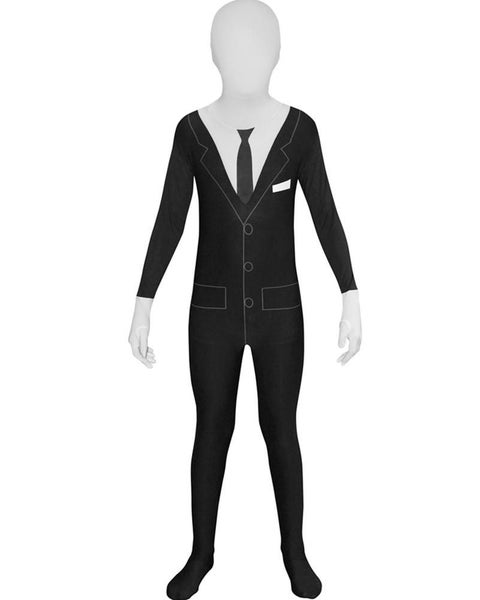 Slenderman Morphsuit Boys Costume Carousel 1