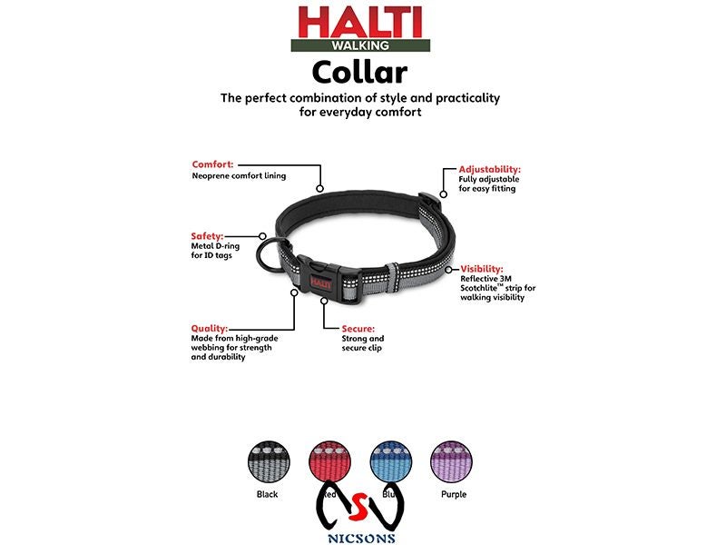 HALTI Dog Walking Collar Red - XSmall Carousel 2