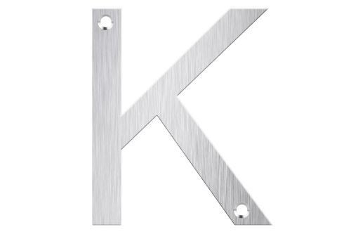Letter Box Numbers - Stainless Steel (LETTER - K) Carousel 1