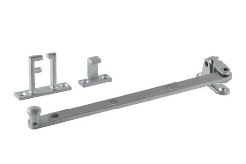 Short Casement Stay 240mm - Side Hung Window - Satin Chrome Plated Carousel 1