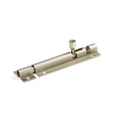 100mm Heavy Duty Brass Plated Socket Bolt 32mm Wide - Satin Nickel Plated Carousel 1