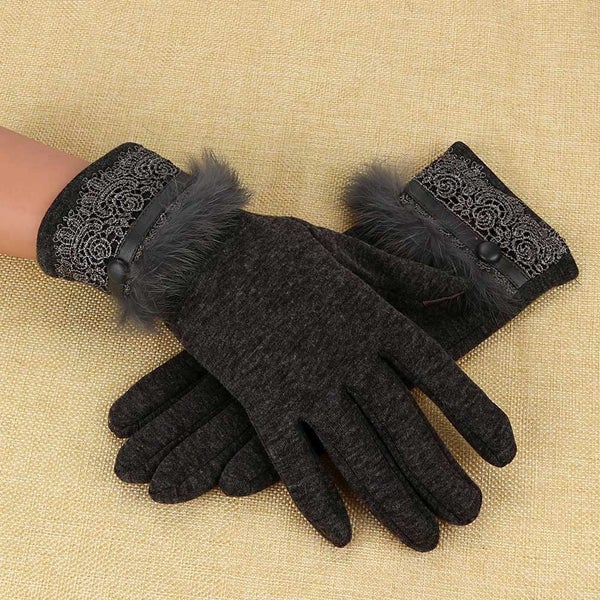 Winter Gloves Warm Grey Elegant Woman's Winter Gloves PRICE REDUCED629306980771851123
