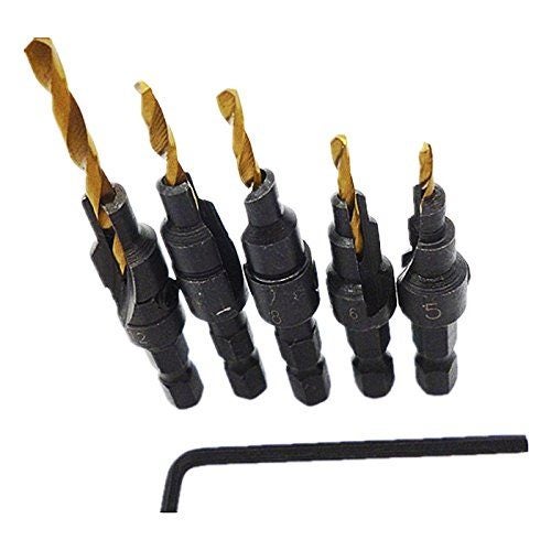 Countersink HSS Drill Bit 1/4" Round Shank Counterbore Bits Carousel 2