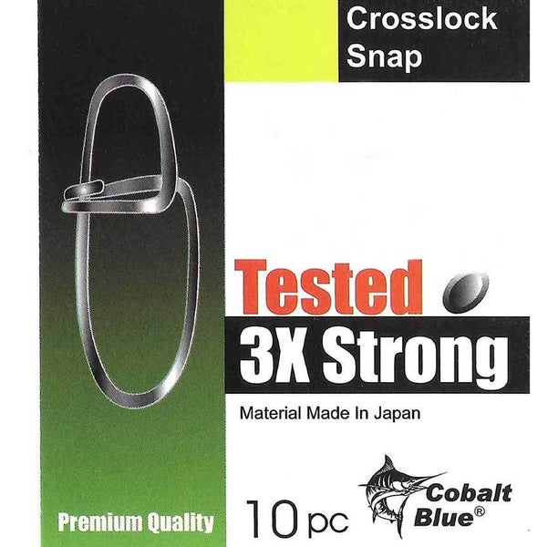Cobalt Blue Black Crosslock Snap - #2 - 30kg Carousel 2