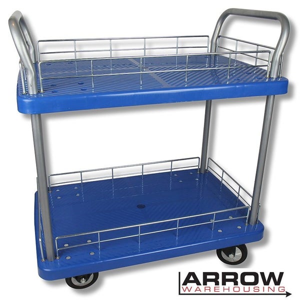 Platform Picking Trolley Two Tier 300kg Carousel 1