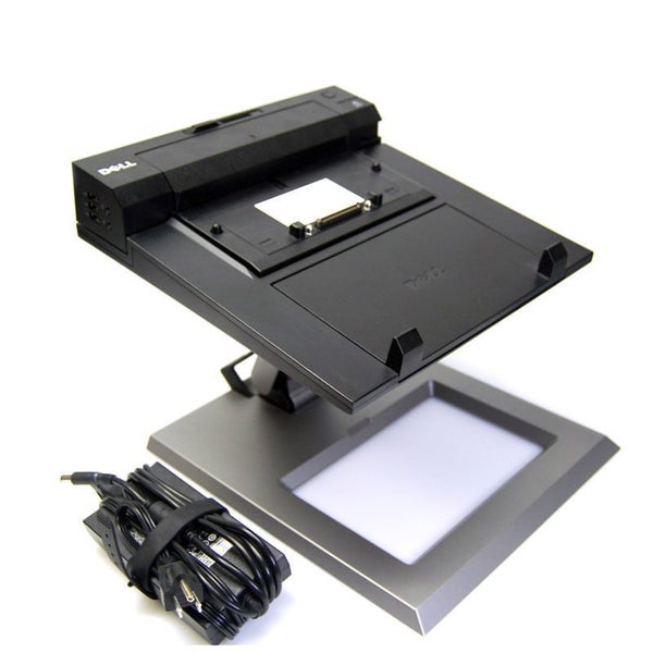 Dell LAPTOP STAND with Docking Station WITH Dell Dual Screen set Up Carousel 1