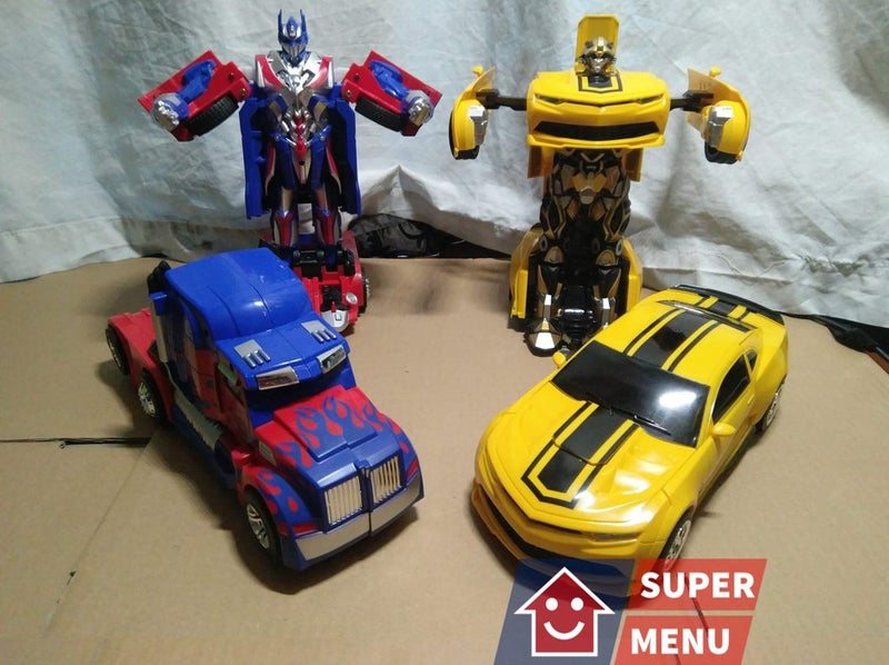 Bumblebee + Optimus Prime Transformers Remote Control Car Carousel 1