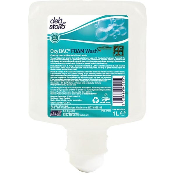 Deb Stoko Oxybac 1L Foam Hand Wash Carousel 1