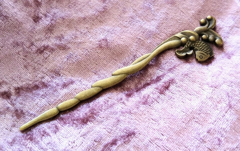 Hairpin (hair clip) "magic fish" Carousel 2