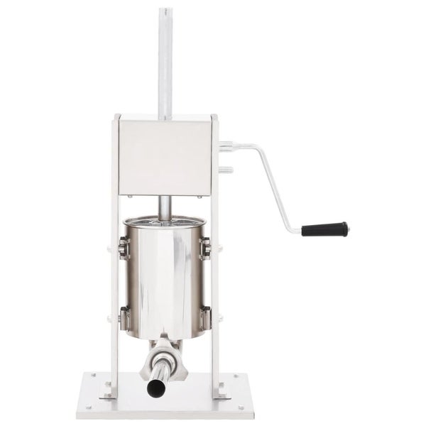 vidaXL Manual Sausage Stuffer Silver 3 L Stainless Steel Carousel 2