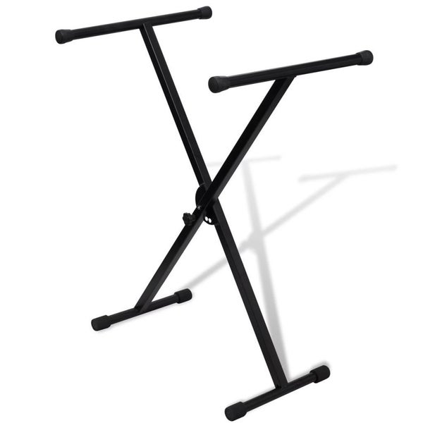 Adjustable Single Braced Keyboard Stand X-Frame Carousel 1