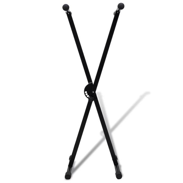 Adjustable Single Braced Keyboard Stand X-Frame Carousel 2