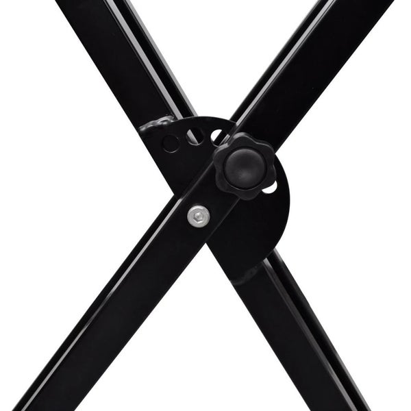 Adjustable Double Braced Keyboard Stand X-Frame Carousel 4
