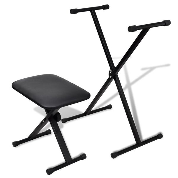 vidaXL Adjustable Keyboard Stand and Stool Set Carousel 1