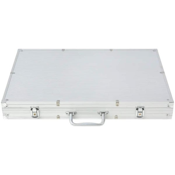 vidaXL Poker Set with 1000 Laser Chips Aluminium Carousel 5