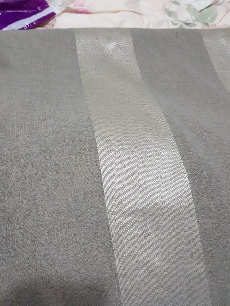 Latte linen sheer curtains with thermal backing - pencil pleated top Carousel 2