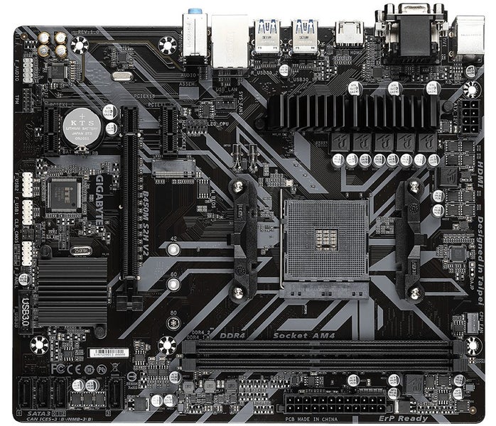 - Gigabyte B450M S2H V2 mATX Form Motherboard, AM4, B450, AMD Ryzen Motherboard Carousel 2