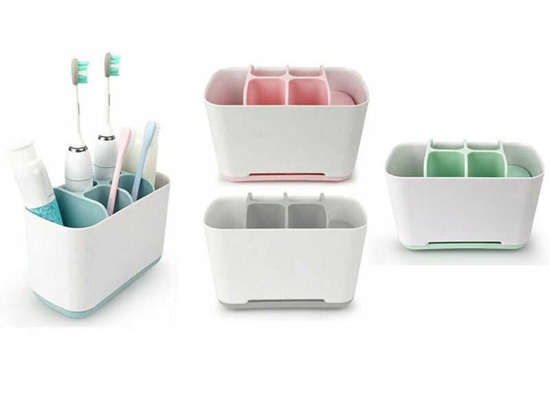 Large Bathroom Toothbrush Toothpaste Caddy Holder Storage Rack Organizer Stand Carousel 1