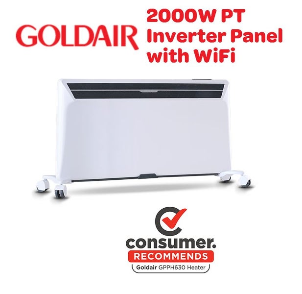 Goldair Pt Platinum 2000W Inverter Panel Heater with WiFi Trade