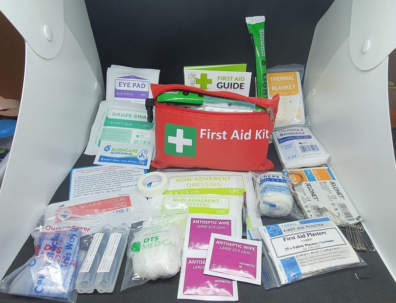 Mini First Aid Kit in Red Zipped Pouch #1 (With Light stick) Carousel 2
